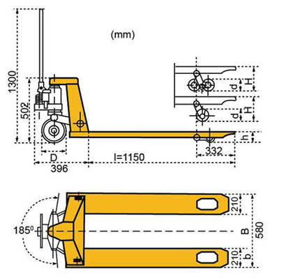 重載型手動液壓搬運車3